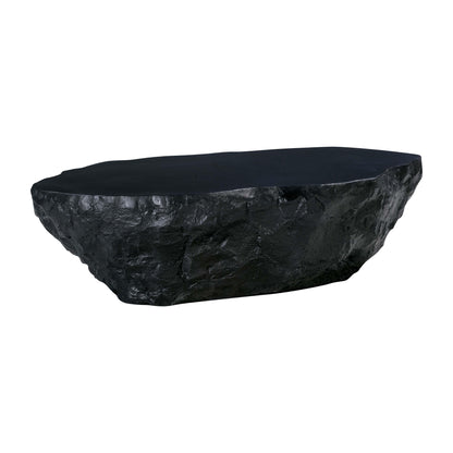 Crag 56" Concrete Indoor / Outdoor Coffee Table - Black