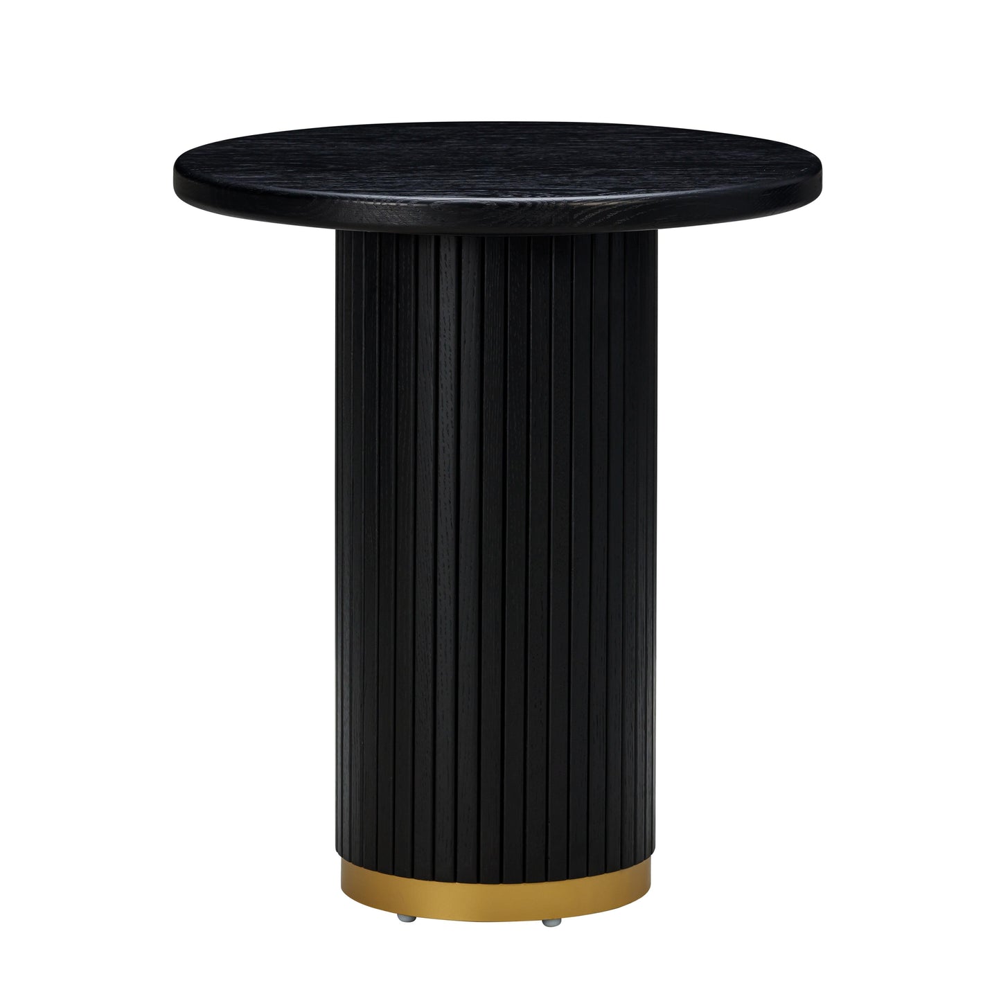 Chelsea Oak Wood Entry Table - Black