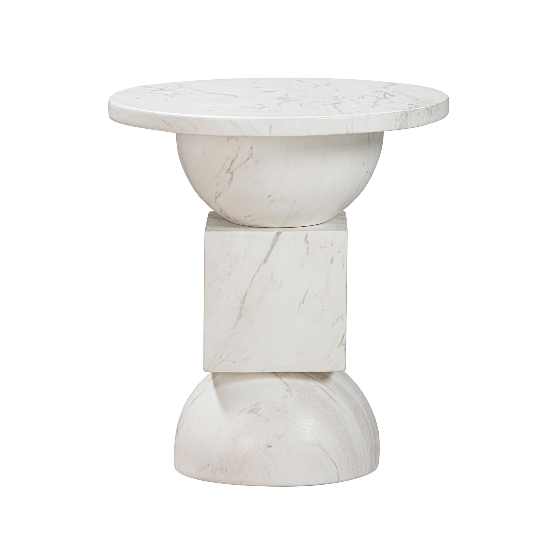Chip Faux Marble Indoor/Outdoor Side Table - Default Variant