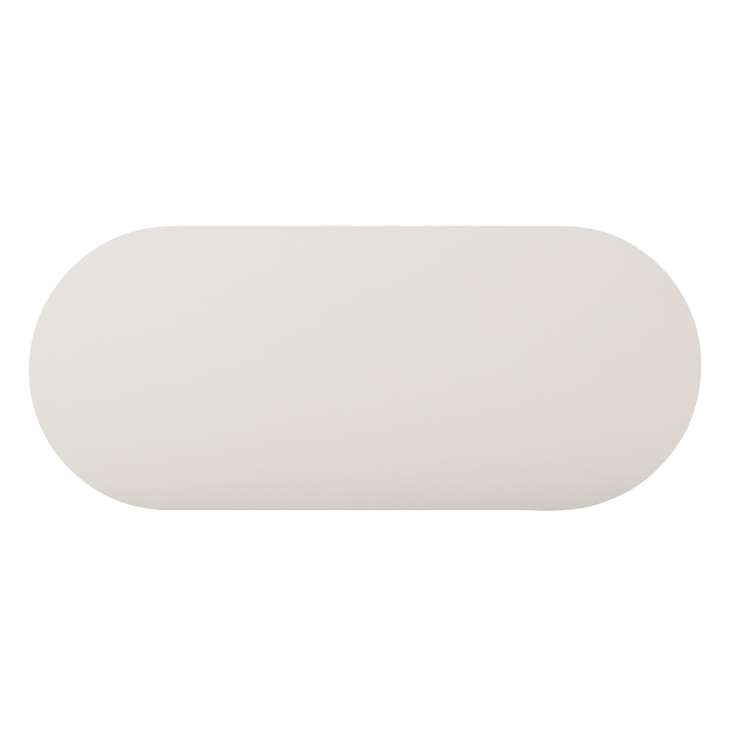 Bella 48" Cream Oval Coffee Table