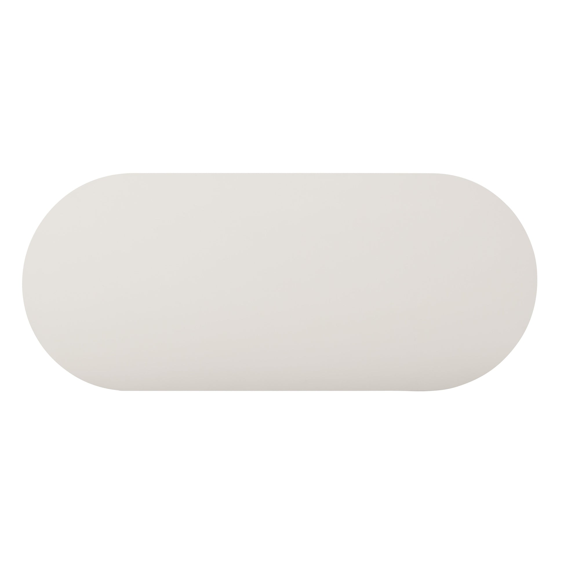 Bella 48" Cream Oval Coffee Table