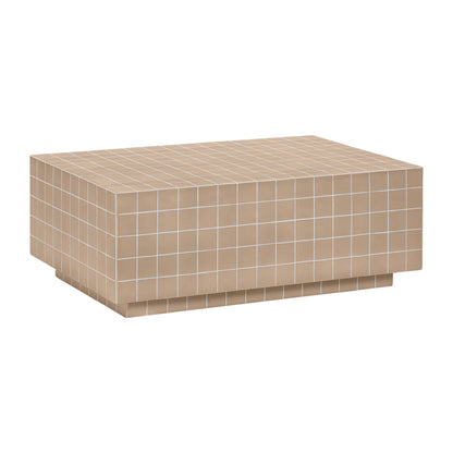 Mixie 39" Tile Indoor/Outdoor Coffee Table - Taupe