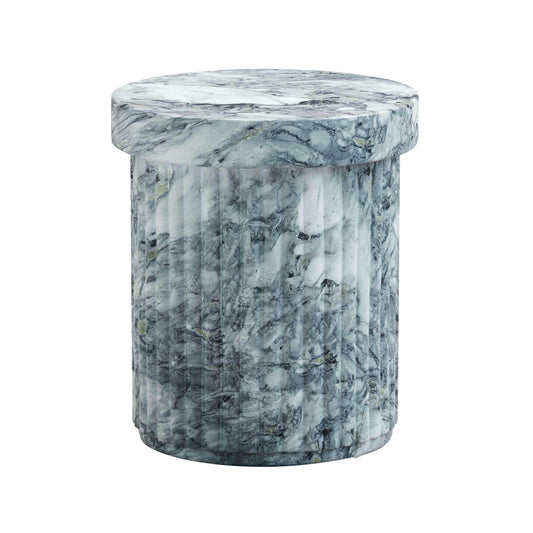 Serafina Faux Marble Concrete Indoor / Outdoor Side Table - Default Variant