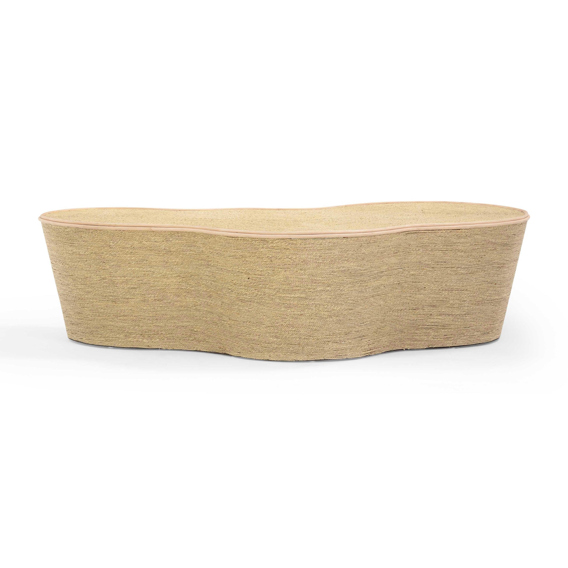 Slab 60" Natural Seagrass Coffee Table