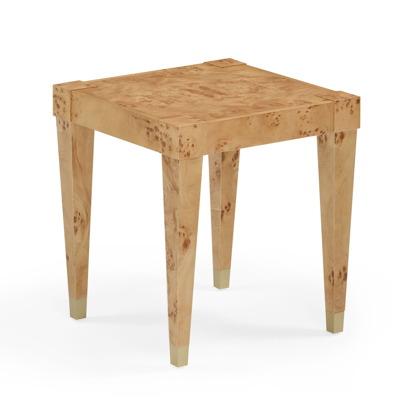 Brandyss Burl End Table - Honey