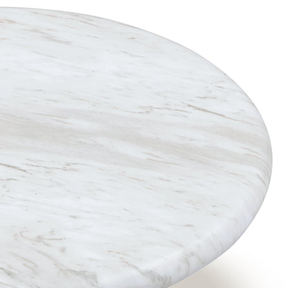 Juju 2-Piece Faux Marble Indoor/Outdoor Nesting Coffee Table Set