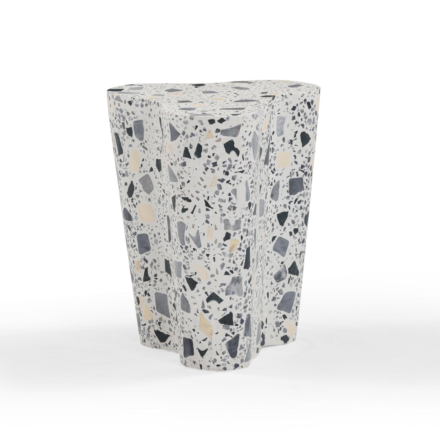 Slab Faux Terrazzo Indoor/Outdoor Side Table
