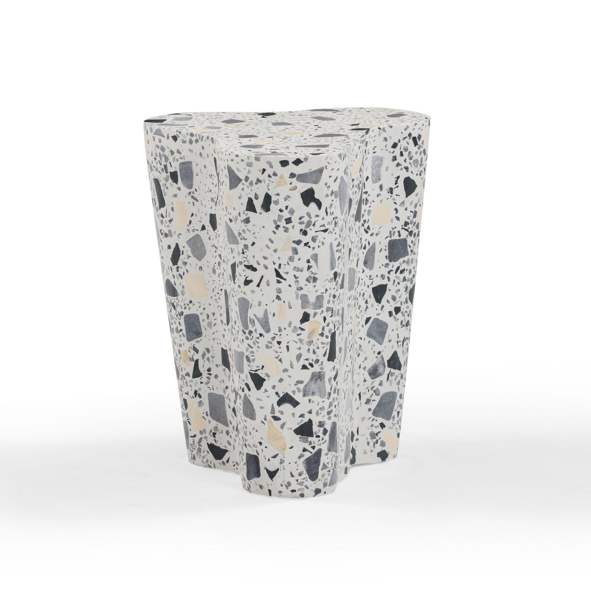 Slab Faux Terrazzo Indoor/Outdoor Side Table