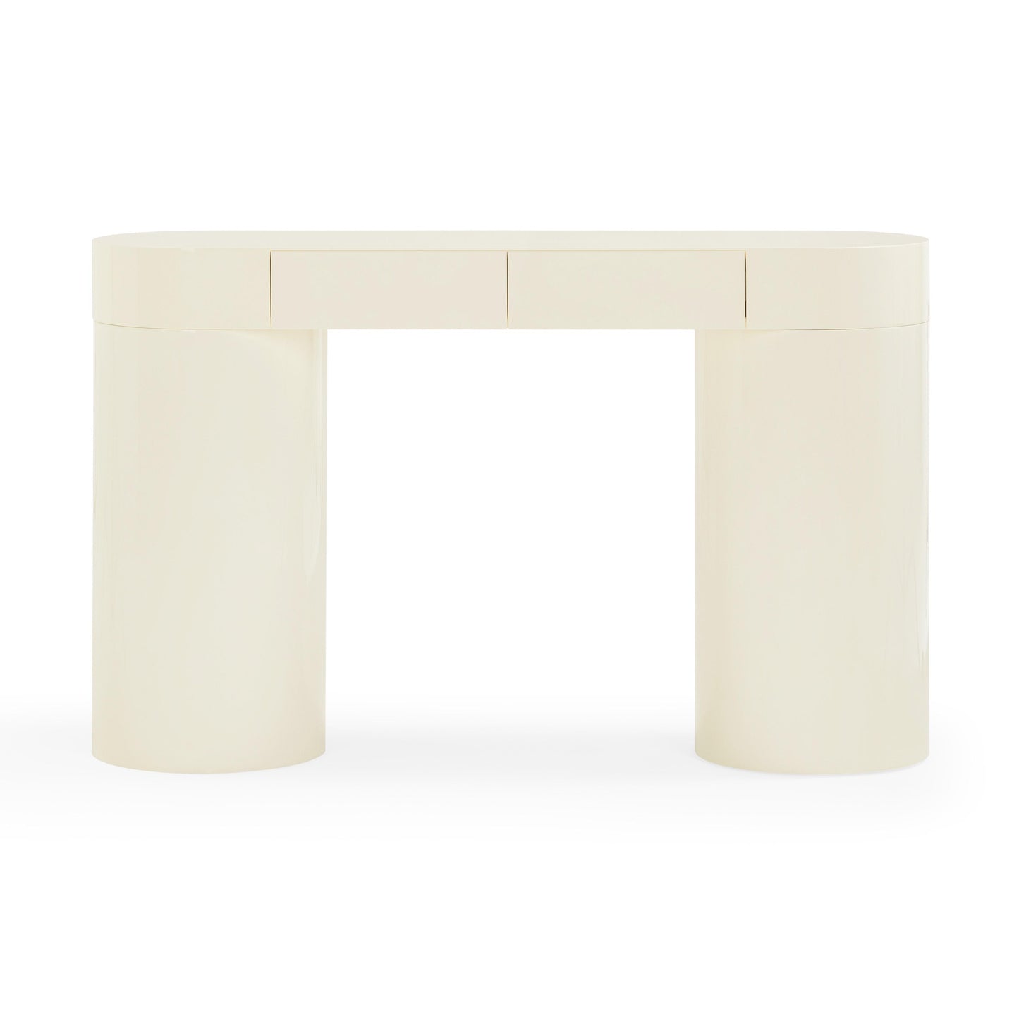 Mira 50" High Gloss Console Table - Cream