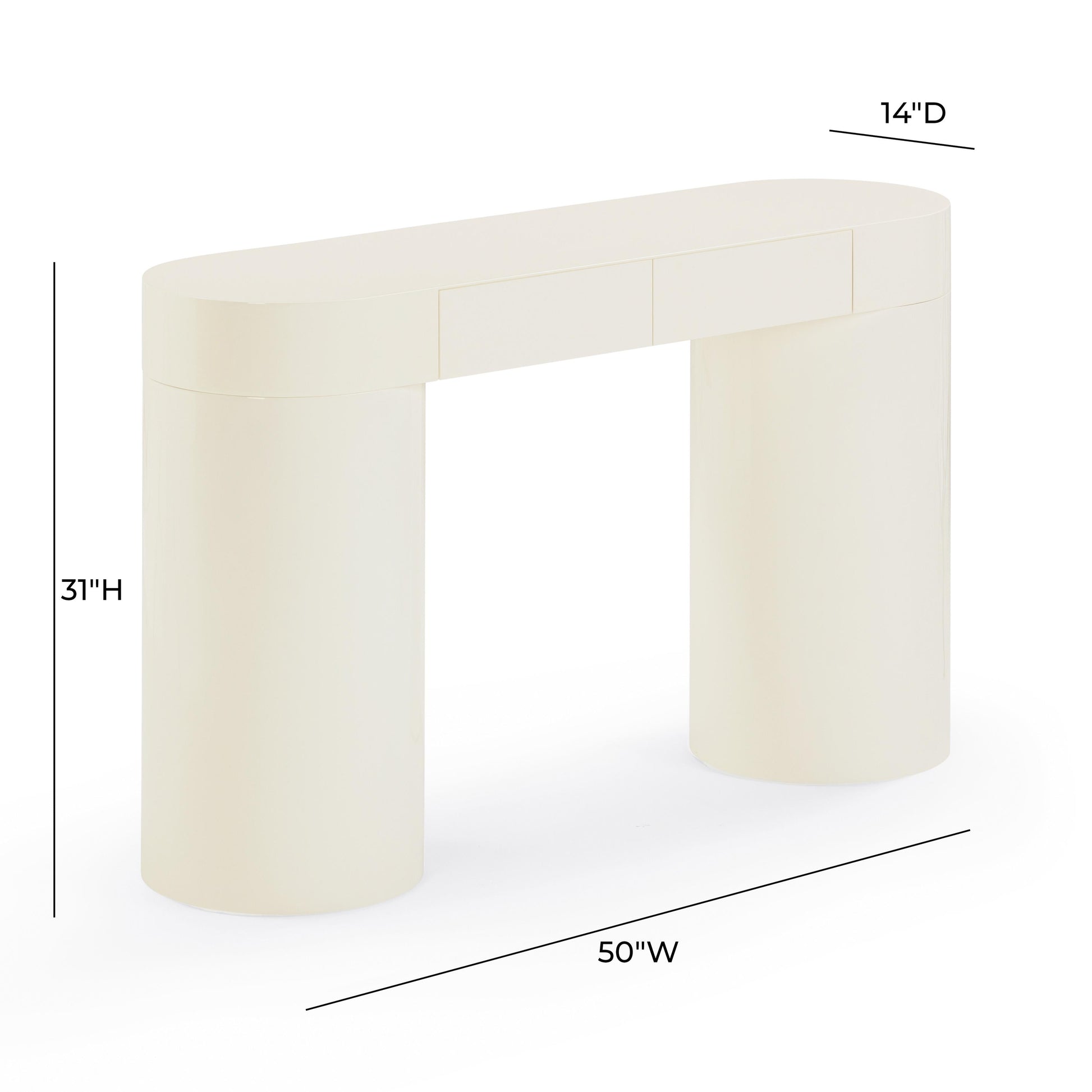 Mira 50" High Gloss Console Table