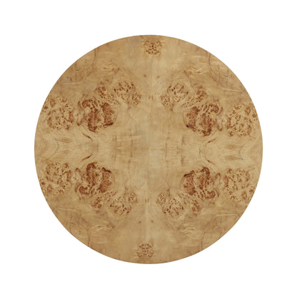 Fig 36" Natural Burl Drum Round Coffee Table