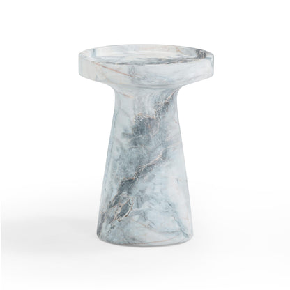 Zara Faux Aegean Marble Indoor/Outdoor Side Table - Default Variant