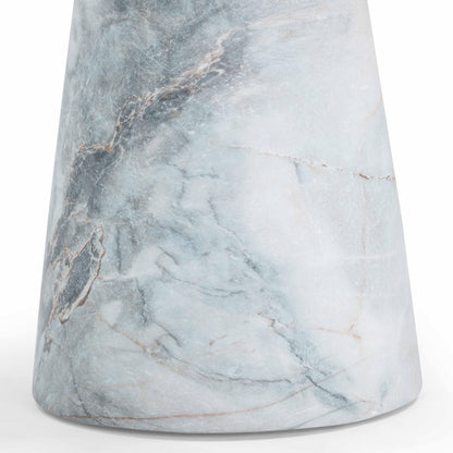 Zara Faux Aegean Marble Indoor/Outdoor Side Table