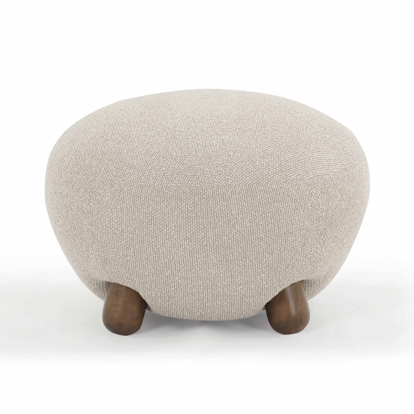 Pucker Warm Grey Performance Boucle Ottoman - Default Variant