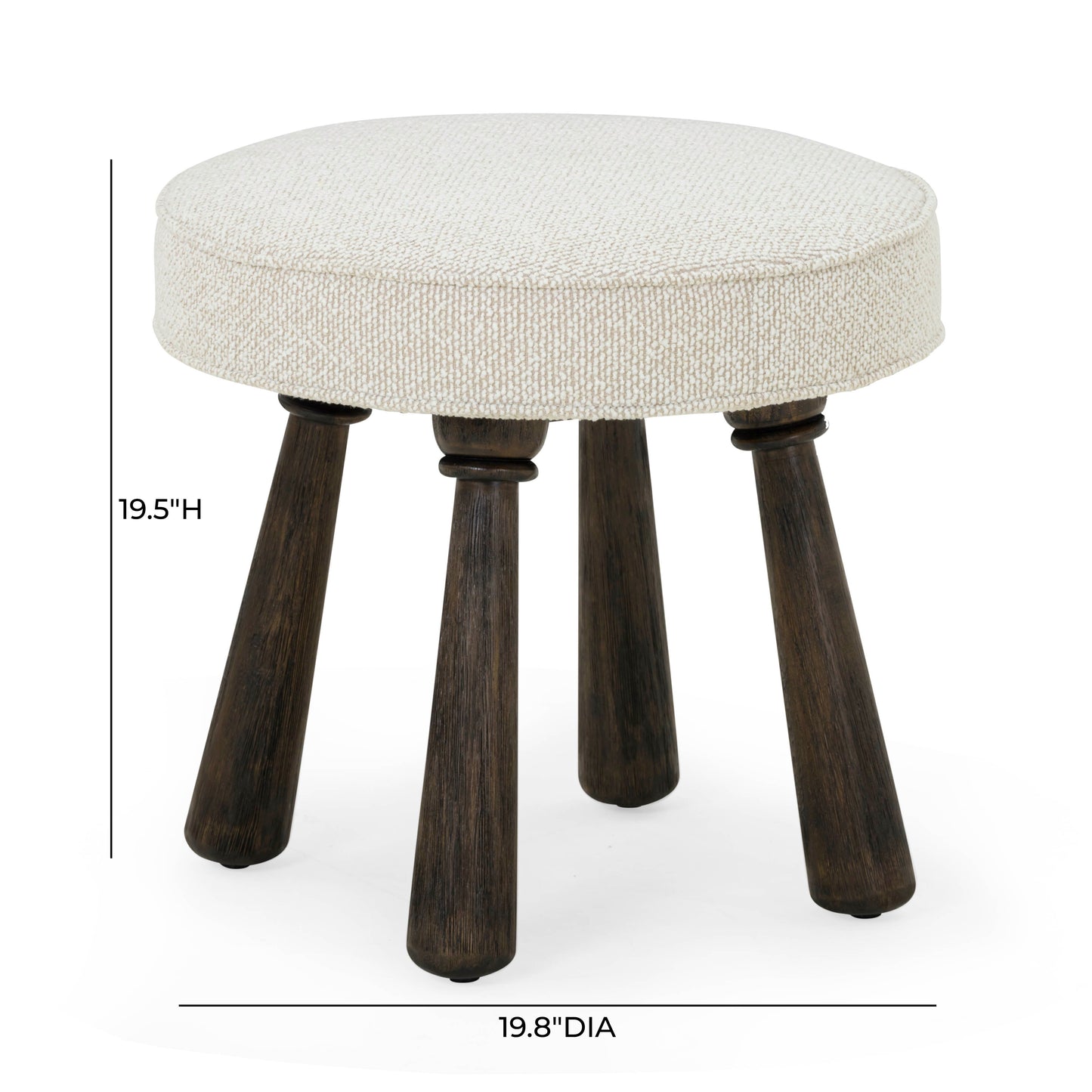 Pookie Performance Boucle Accent Stool