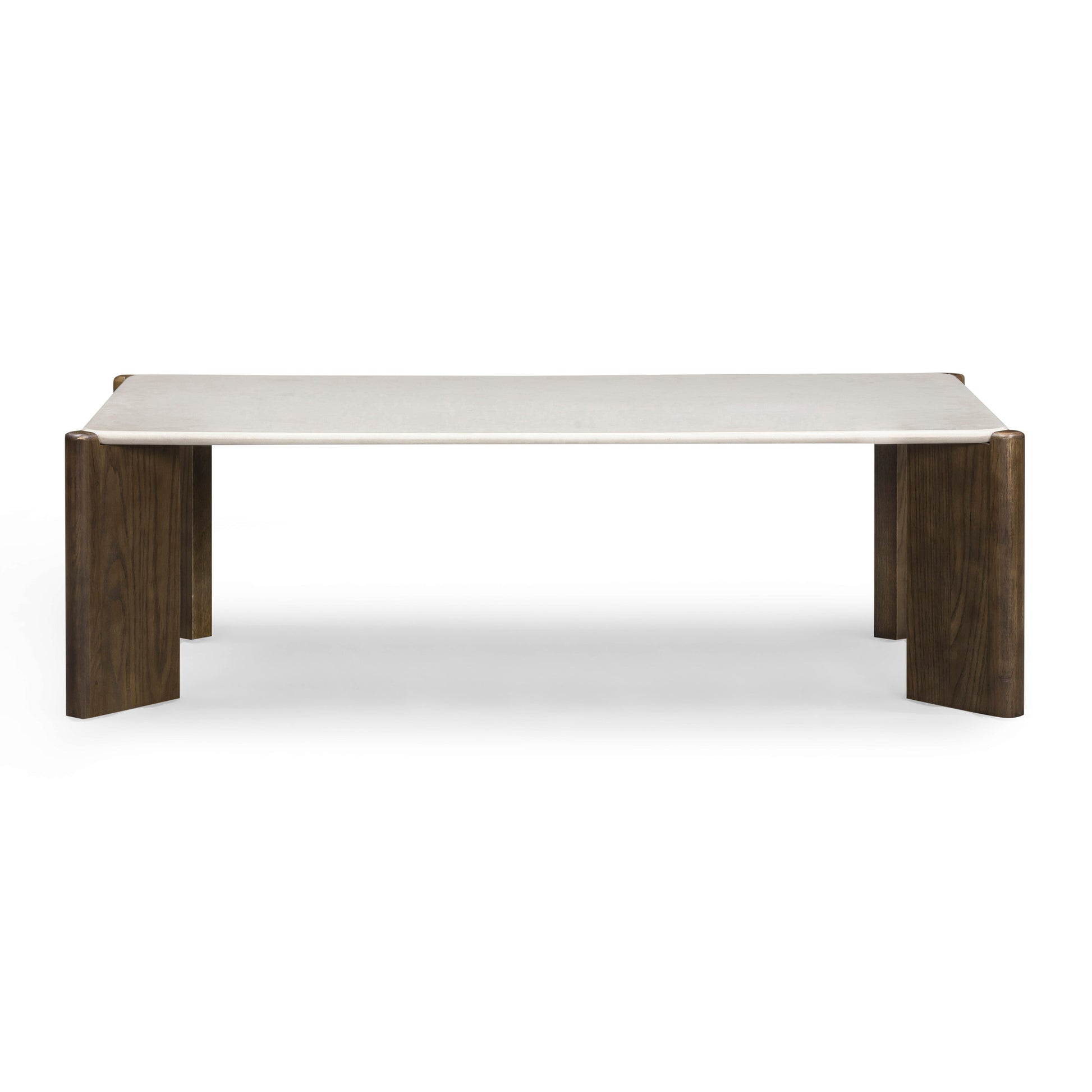 Restis 52" Cream Quartz Rectangular Coffee Table - Default Variant