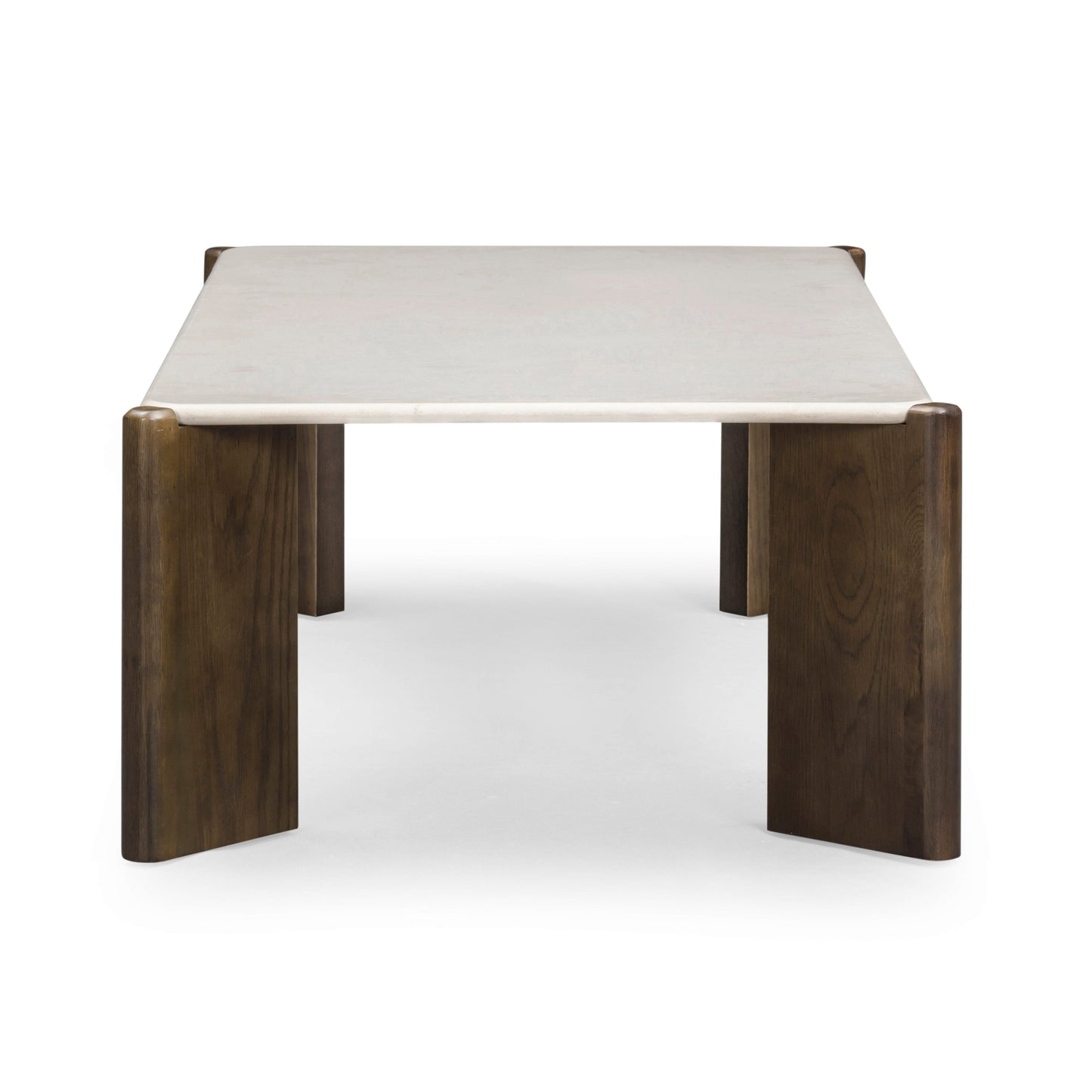 Restis 52" Cream Quartz Rectangular Coffee Table