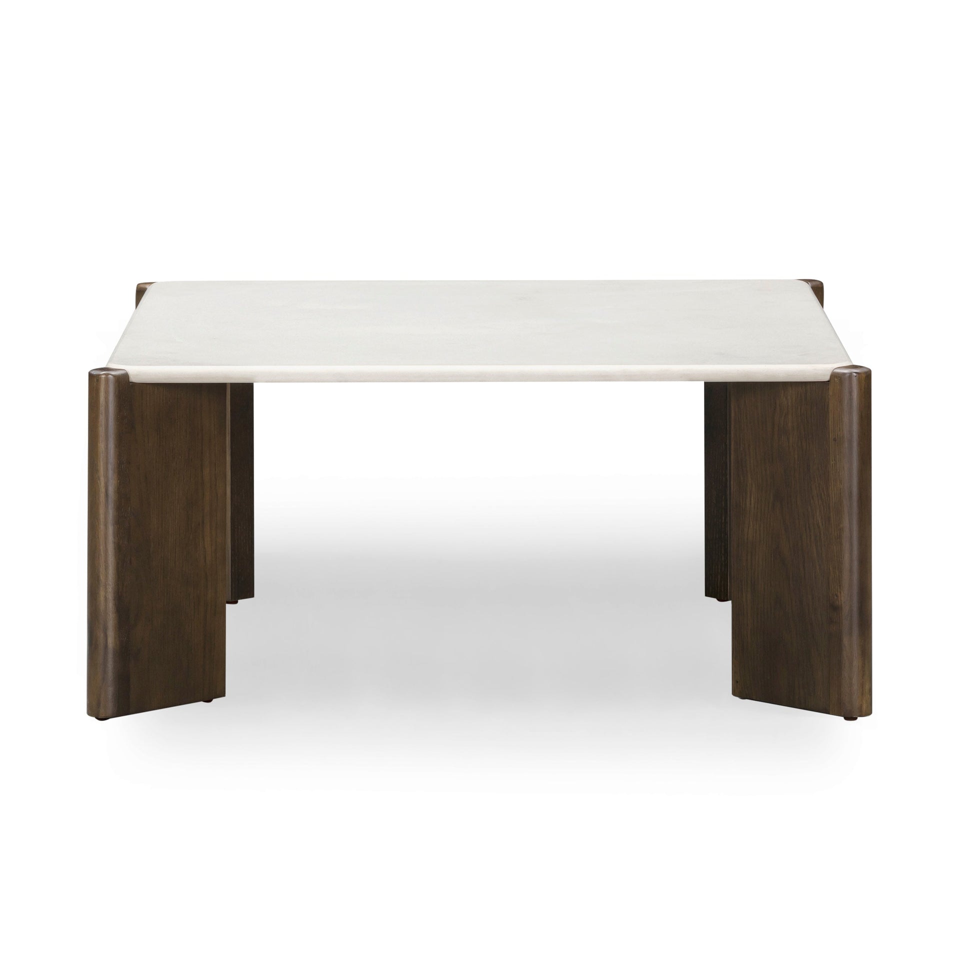 Restis 33.5" Cream Quartz Square Coffee Table - Default Variant