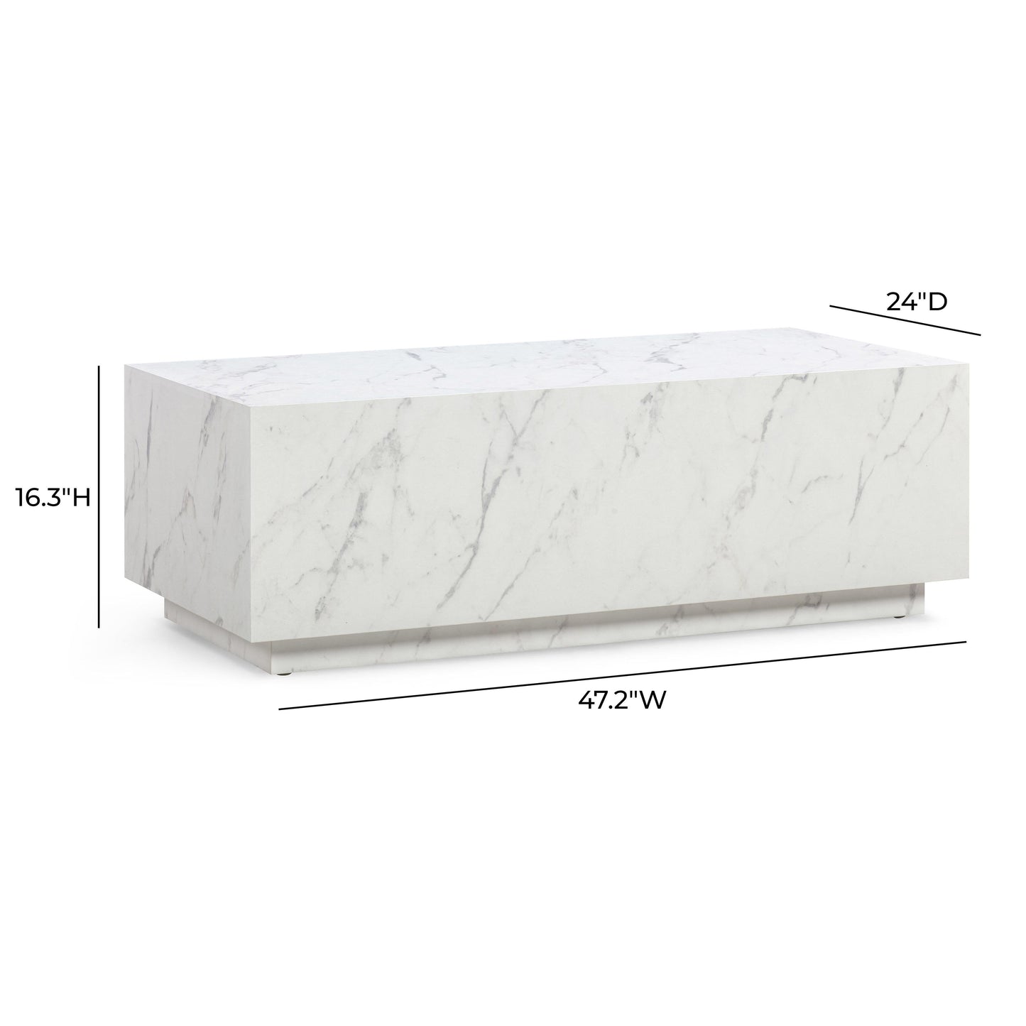 Romy 47" Rectangular Coffee Table