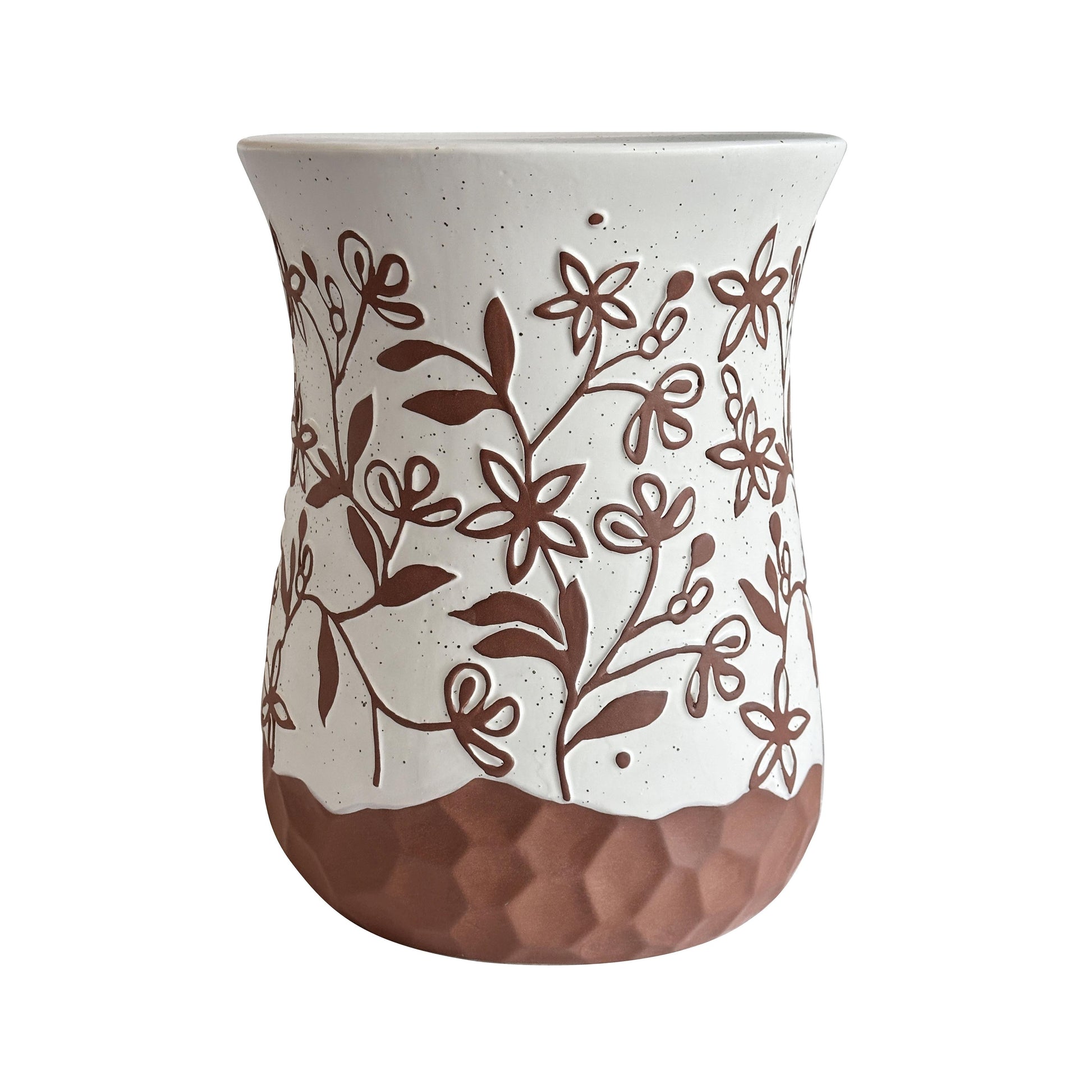 Ceramic Carved Terracotta Indoor/Outdoor Table - Default Variant