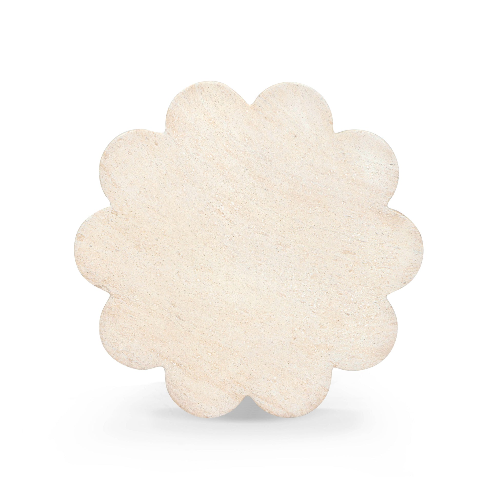Blossom Washed Faux Travertine Indoor/Outdoor Concrete Side Table