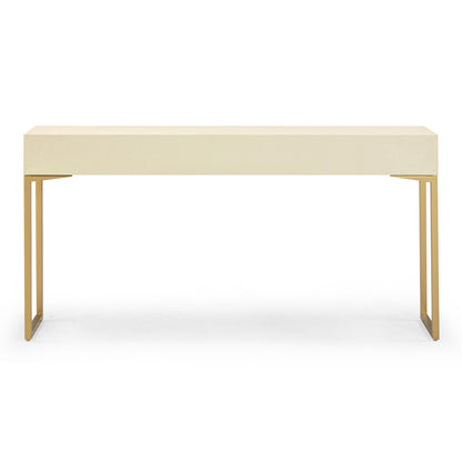 Pesce 59" Faux Shagreen 3-Drawer Console Table