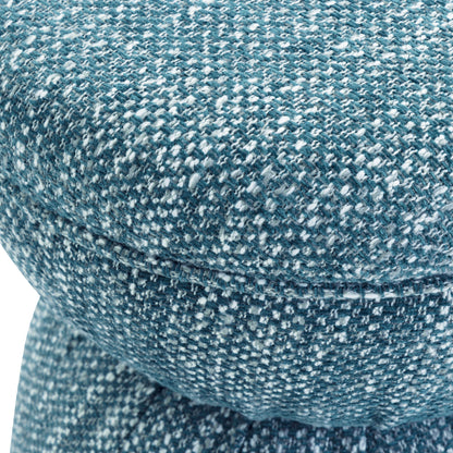 Tomlin Ruched Performance Fabric Game Ottoman