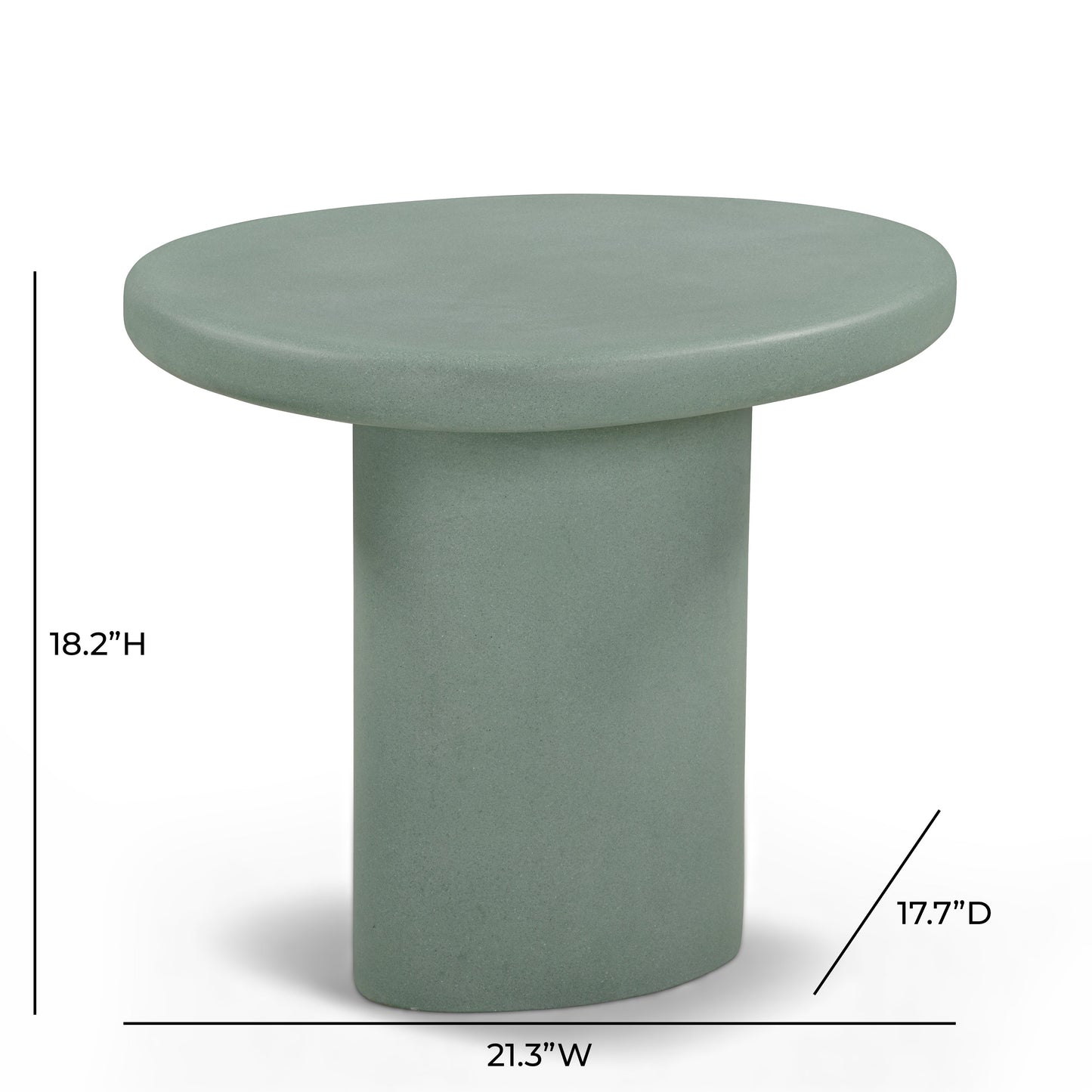 Jade Concrete Indoor/Outdoor Side Table