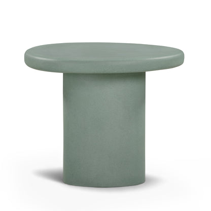 Jade Concrete Indoor/Outdoor Side Table - Green
