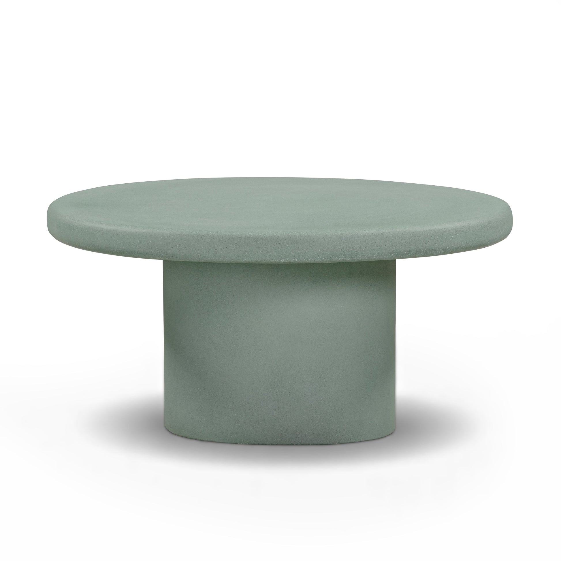 Jade Concrete Indoor/Outdoor Coffee Table (28"-34") - Green / Medium