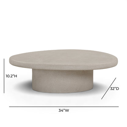 Jade Concrete Indoor/Outdoor Coffee Table (28"-34")