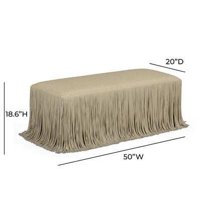 Shag Me 50" Performance Vegan Leather Bench