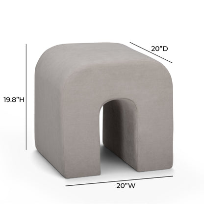 Desi Performance Velvet Ottoman