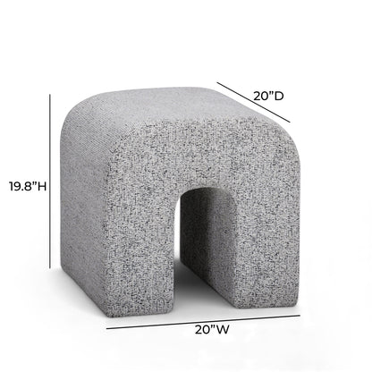 Desi Woven Performance Fabric Ottoman