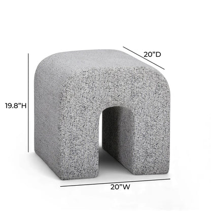 Desi Woven Performance Fabric Ottoman