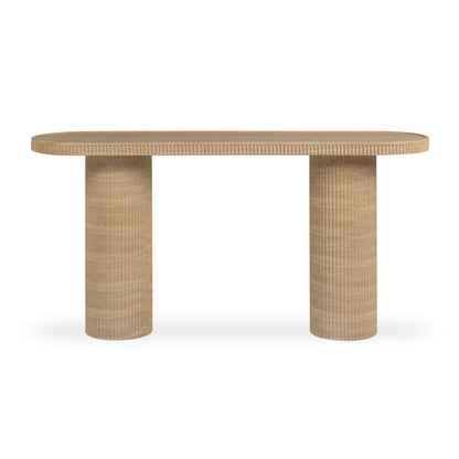 Darcy 59" Concrete Indoor/Outdoor Console Table - Travertine