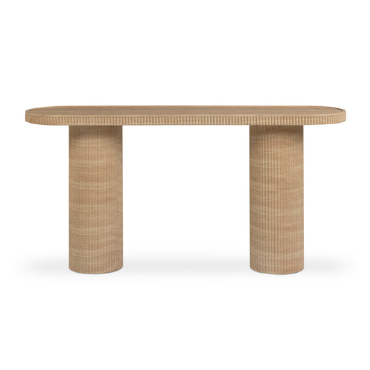 Darcy 59" Concrete Indoor/Outdoor Console Table - Travertine