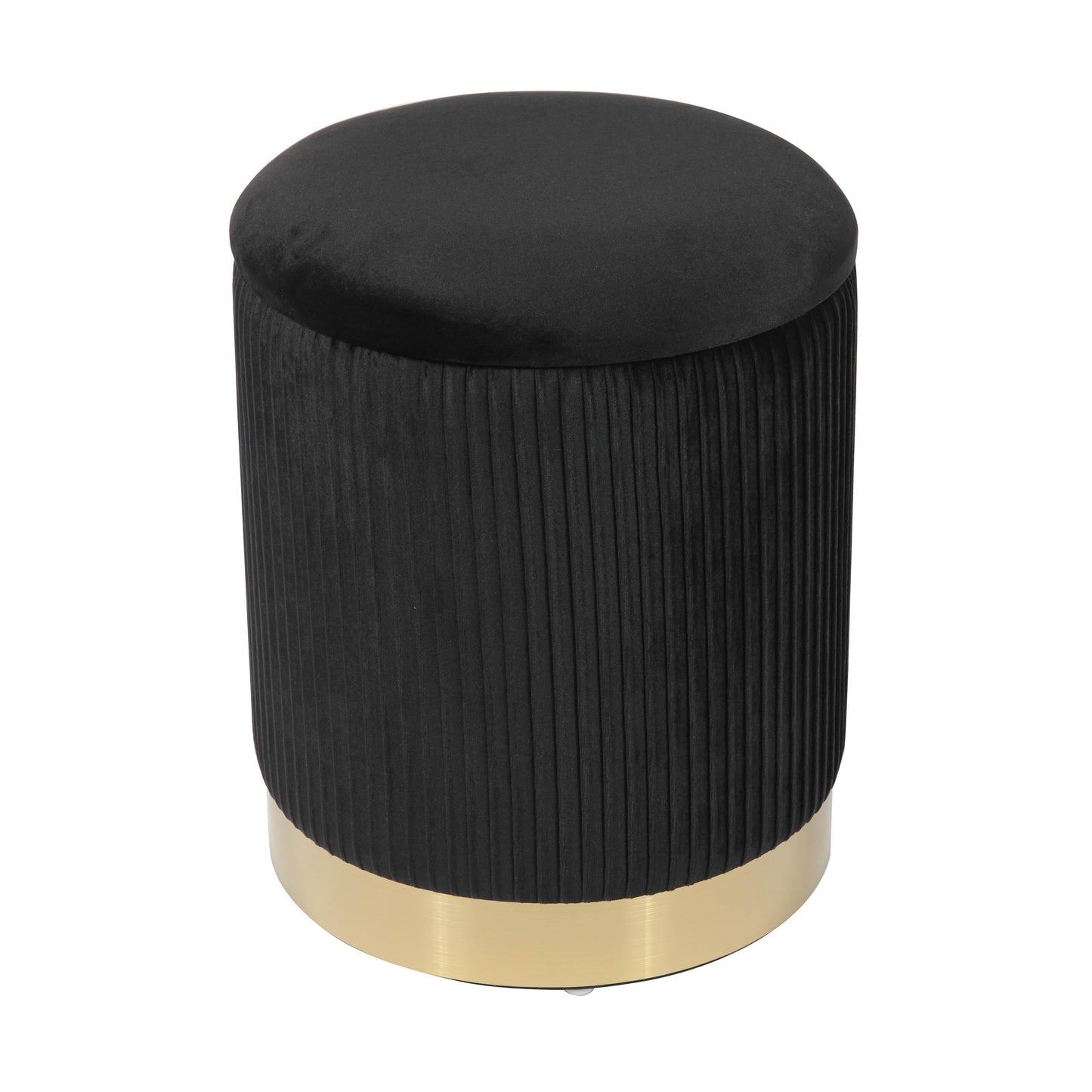 Zoe Performance Velvet Storage Ottoman