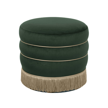 Lakka Performance Velvet Ottoman