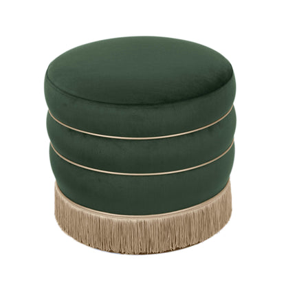 Lakka Performance Velvet Ottoman