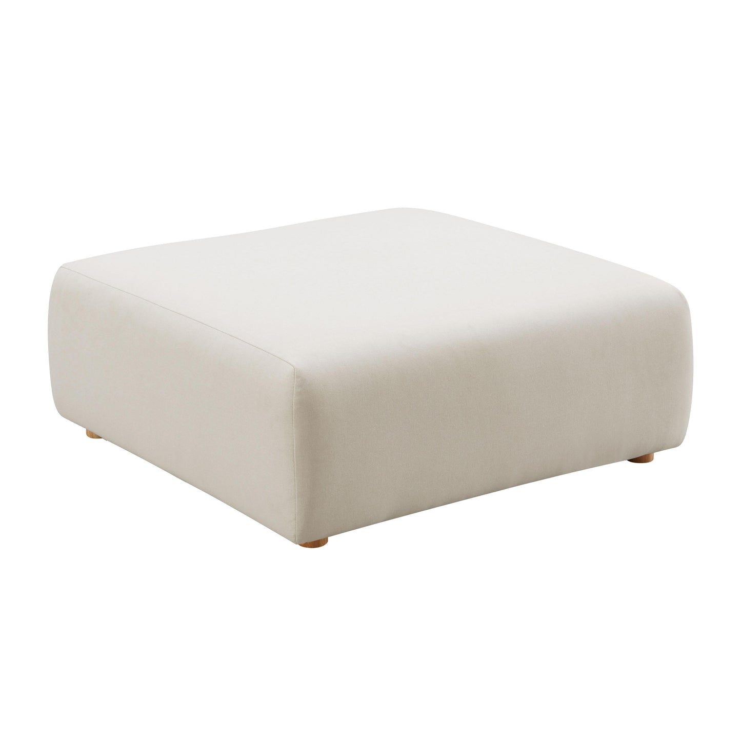 Hangover Cream Performance Linen Ottoman - Default Variant