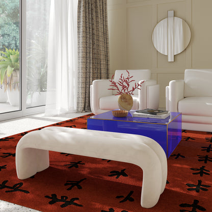 Leigh 56" Performance Velvet Channeled Bench