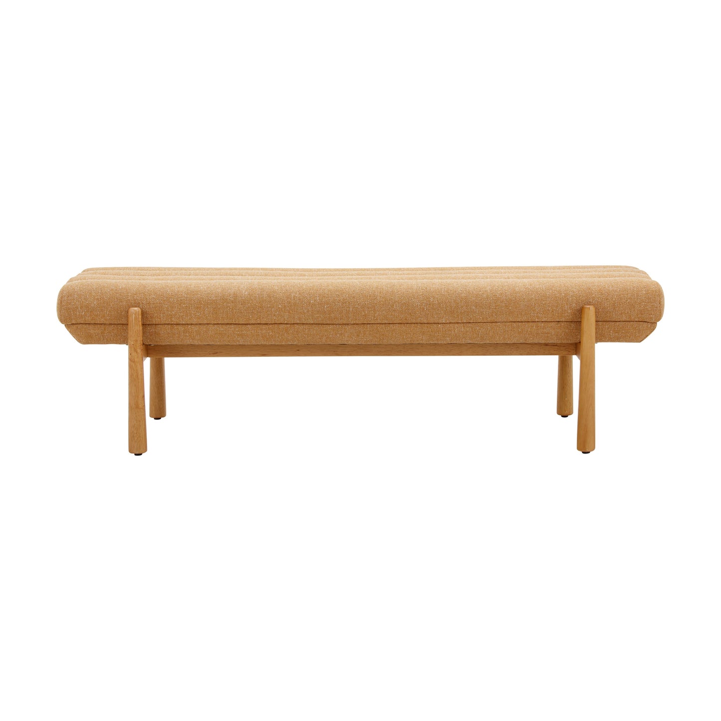 Julianna 56" Textured Performance Fabric Bench - Yellow