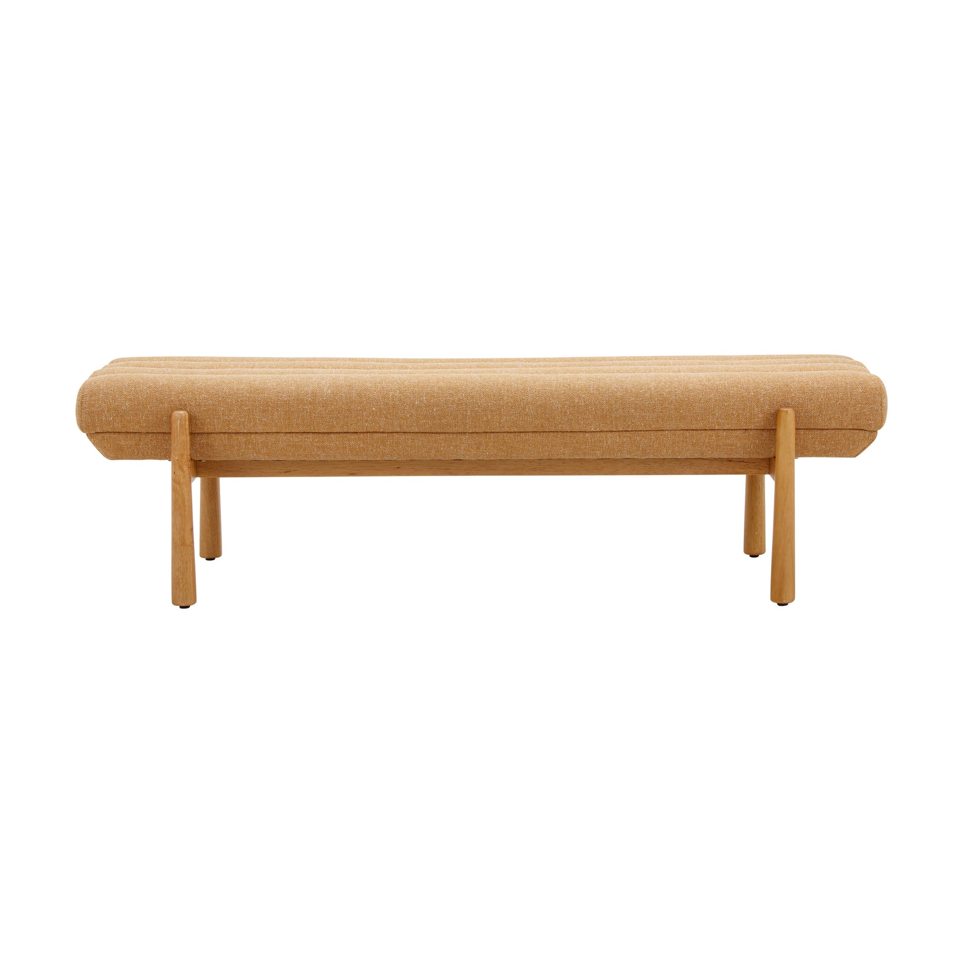 Julianna 56" Textured Performance Fabric Bench - Yellow