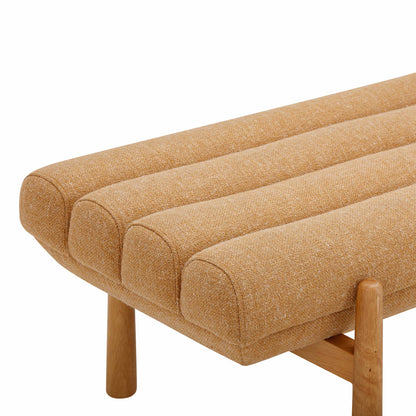 Julianna 56" Textured Performance Fabric Bench