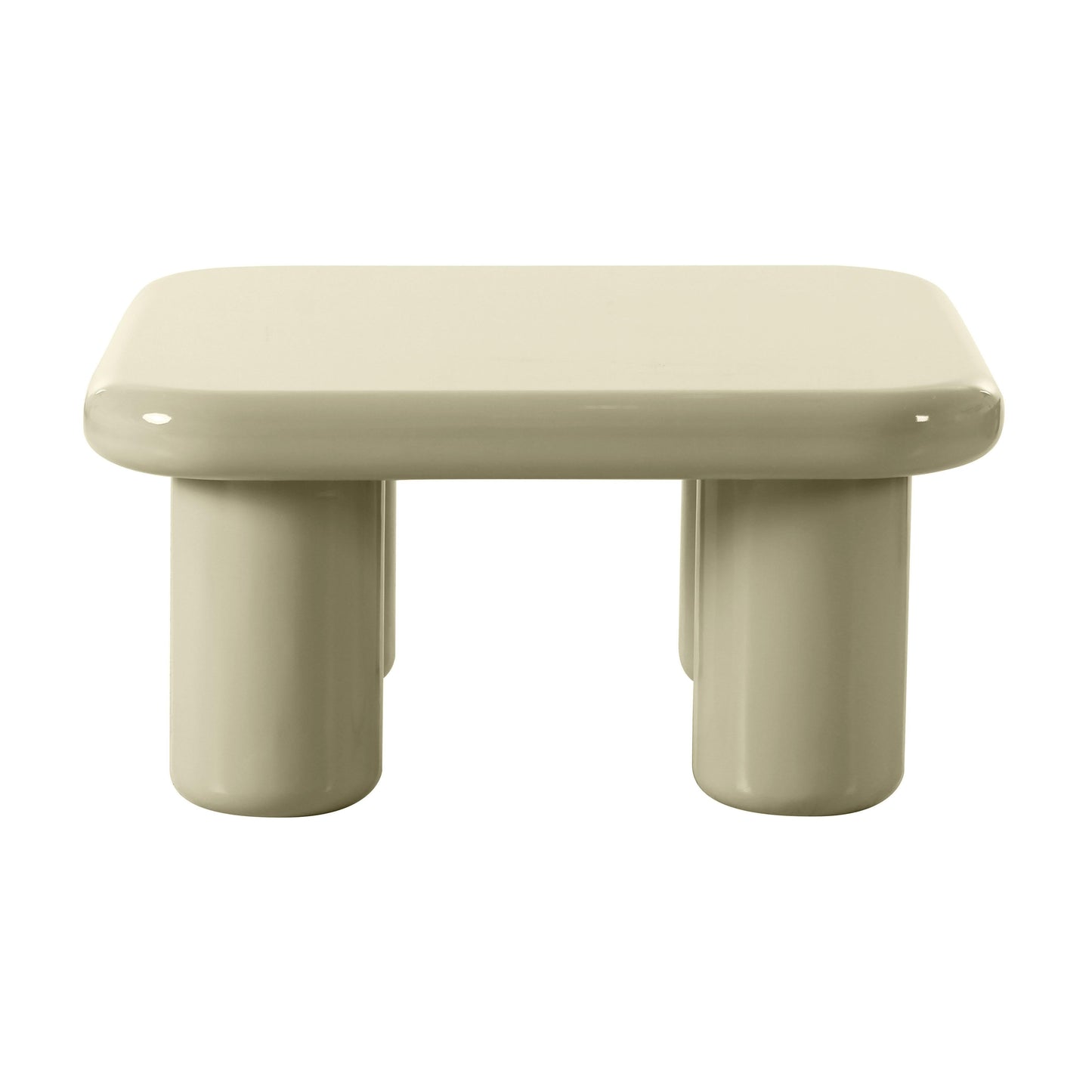Memphis 33.5" Glossy Square Coffee Table