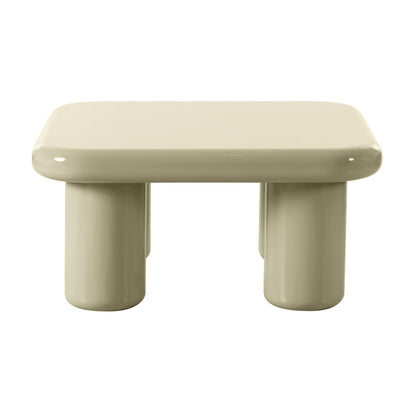 Memphis 33.5" Glossy Square Coffee Table