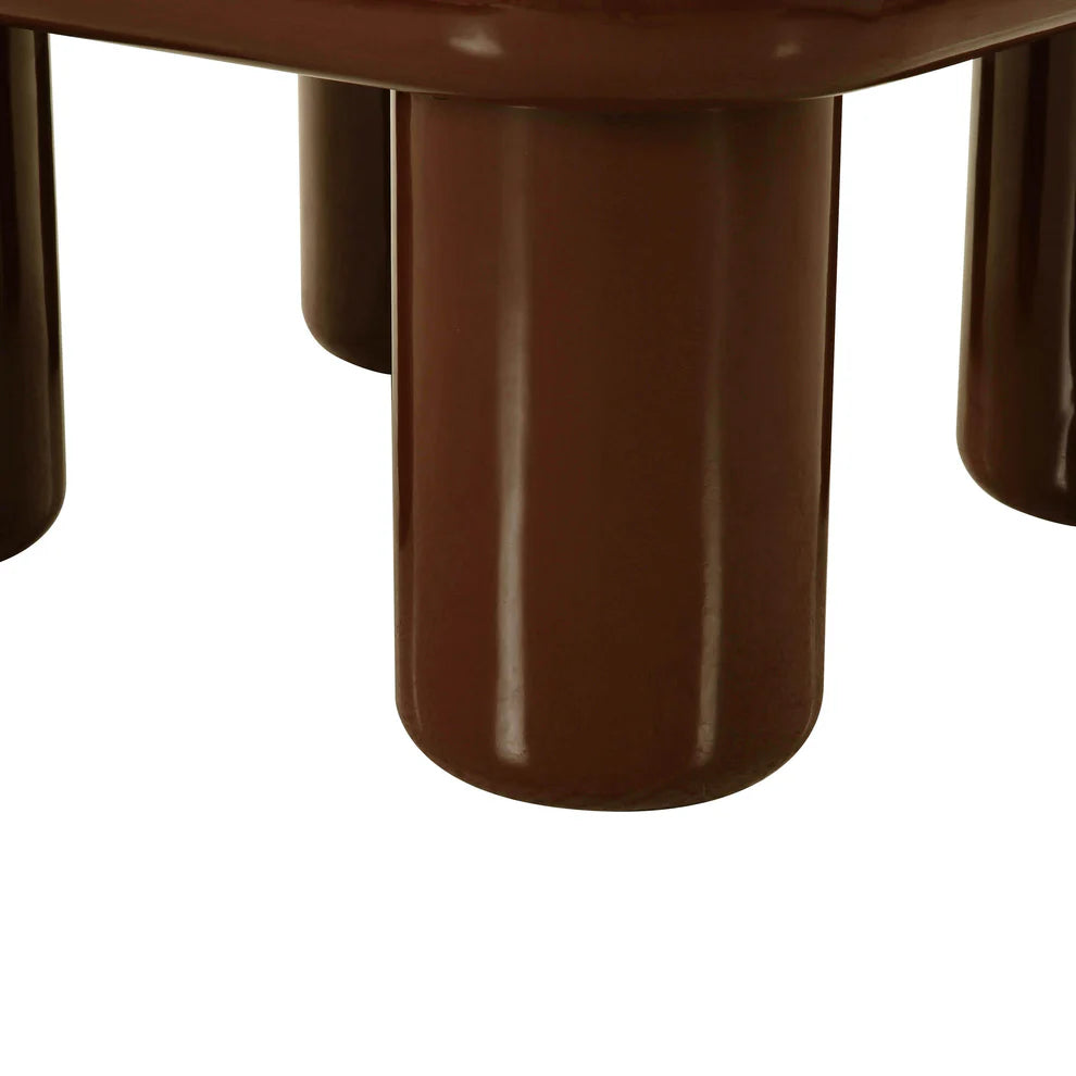 Memphis 33.5" Glossy Square Coffee Table