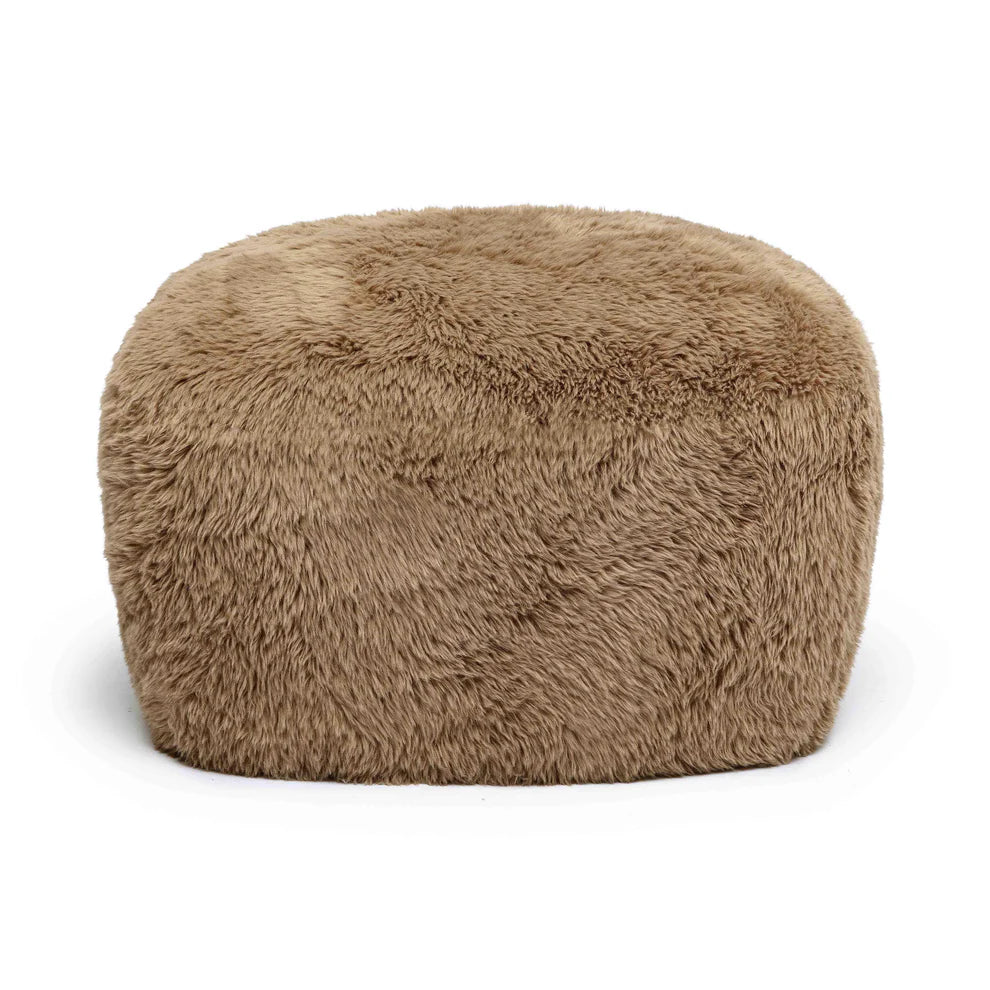 Britt Contract-Grade Vegan Shearling Ottoman