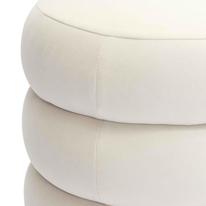 Stefanie Performance Velvet Ottoman